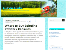 Tablet Screenshot of beepollenbenefits.net